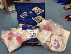 A large cased set of Masonic outfits.