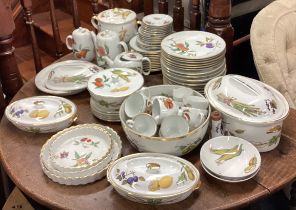 A large collection of Royal Worcester Evesham pattern pottery.