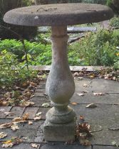 A good large sandstone bird table.