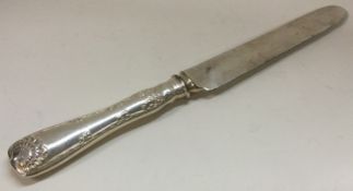 TIFFANY & CO: A large silver handled knife.