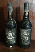 Two x 75cl bottles of Dow's 1983 Vintage Port.