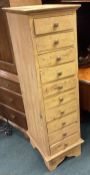 A large attractive retro ten drawer chest.