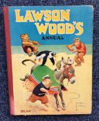 A Lawson Wood's 1951 annual. Published by Dean & Son Ltd. Inscribed and signed by the artist.