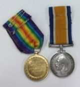 A pair of WWI medals presented to "B. Z. 7532 B. BOUNDS. ORD. R.N.V.R".
