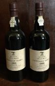 Two x 75cl bottles of Quinta De La Rosa Vintage Port 1991.