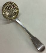 A fine Georgian silver cross pierced sifter spoon.