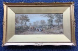 HENRY EARP SNR: (British, 1831 - 1914): A gilt frame and glazed watercolour.