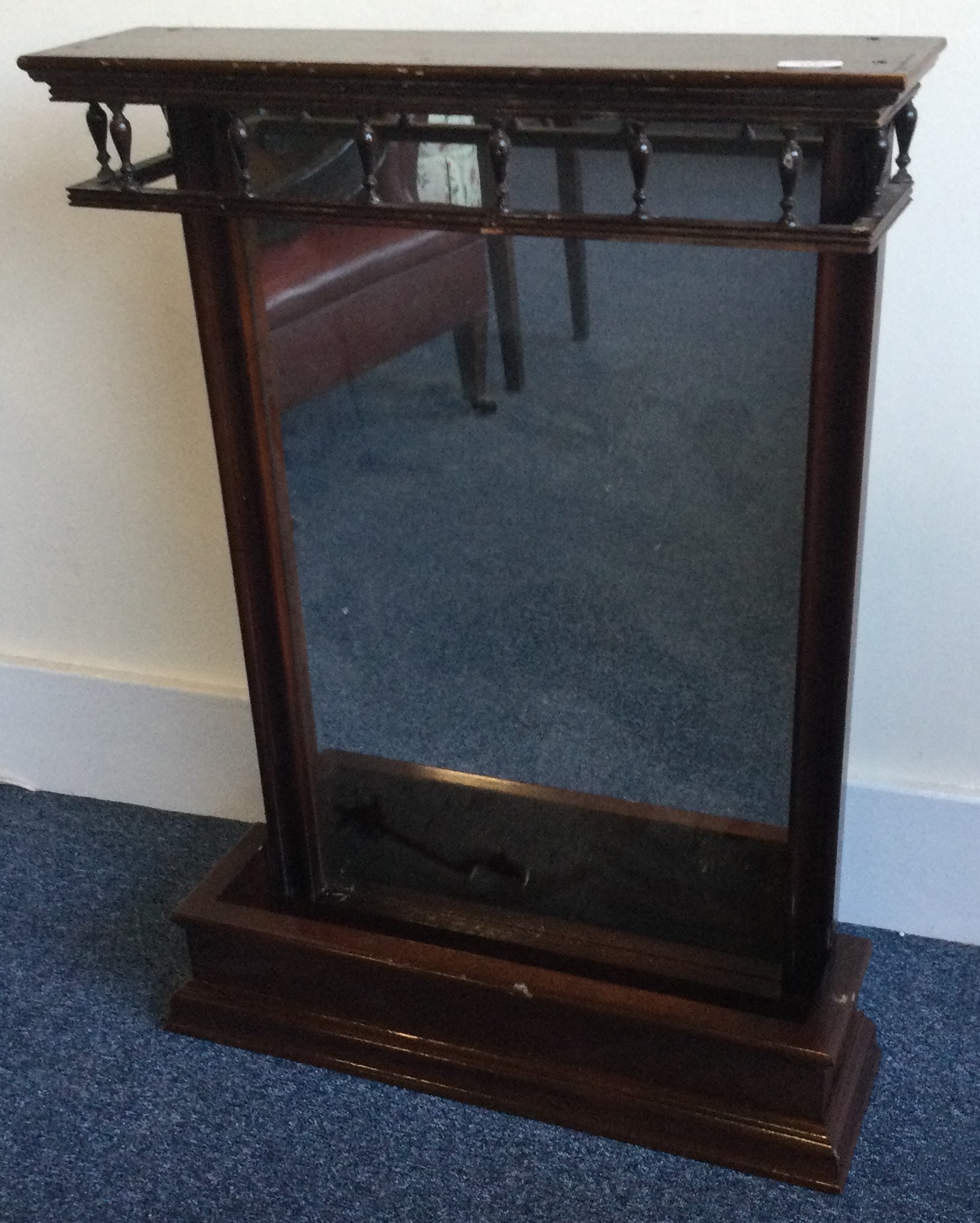 A set of three mahogany mounted dressing mirrors. - Image 2 of 2