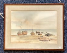 MARK GIBBONS: (20th Century): A framed and glazed watercolour.