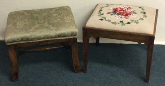 Two Antique stools.
