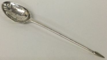 An 18th Century George II silver mote spoon.