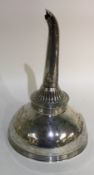 A good Georgian style wine funnel with reeded decoration.