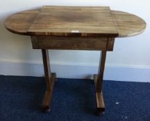 An attractive Victorian mahogany single drawer side table.