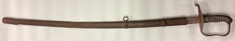 An old steel mounted sword.