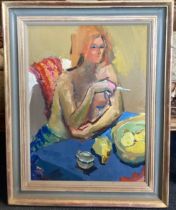 JEFFREY PRATT: (British, born 1940): A framed oil on canvas.