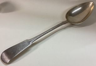 An oversized 19th Century Maltese silver basting spoon.