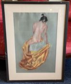 HARRY HOLLAND: (Scottish, born 1941): A framed and glazed pastel