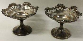 A pair of silver dishes. Birmingham.