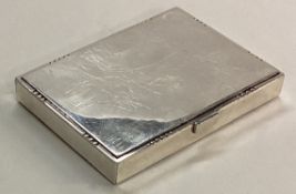 GEORG JENSEN: An Art Deco silver snuff box.