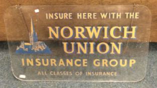 An unusual "Norwich Union Insurance Group" advertising panel.