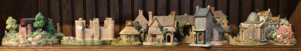 A collection of Lilliput Lane models.