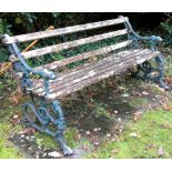 A good cast iron Coalbrookdale bench.