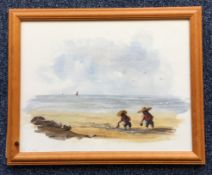 DOUGLAS SPITAL: (British, 1900 - 2000): A framed and glazed watercolour.