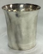 A William IV silver beaker.