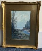 FREDERICK JOHN WIDGERY: (British, 1861 - 1942): A gilt framed and glazed watercolour.