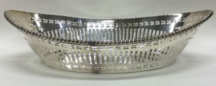 A good quality pierced silver dish of large proportions. Birmingham 1921.