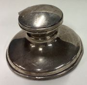 A large silver inkwell. Birmingham 1913.