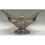 A decorative Edwardian silver pierced basket. London 1902.