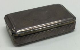 NATHANIEL MILLS: A Victorian silver snuff box. Birmingham 1848.
