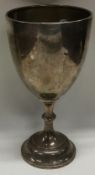 A large silver goblet. Birmingham 1930.