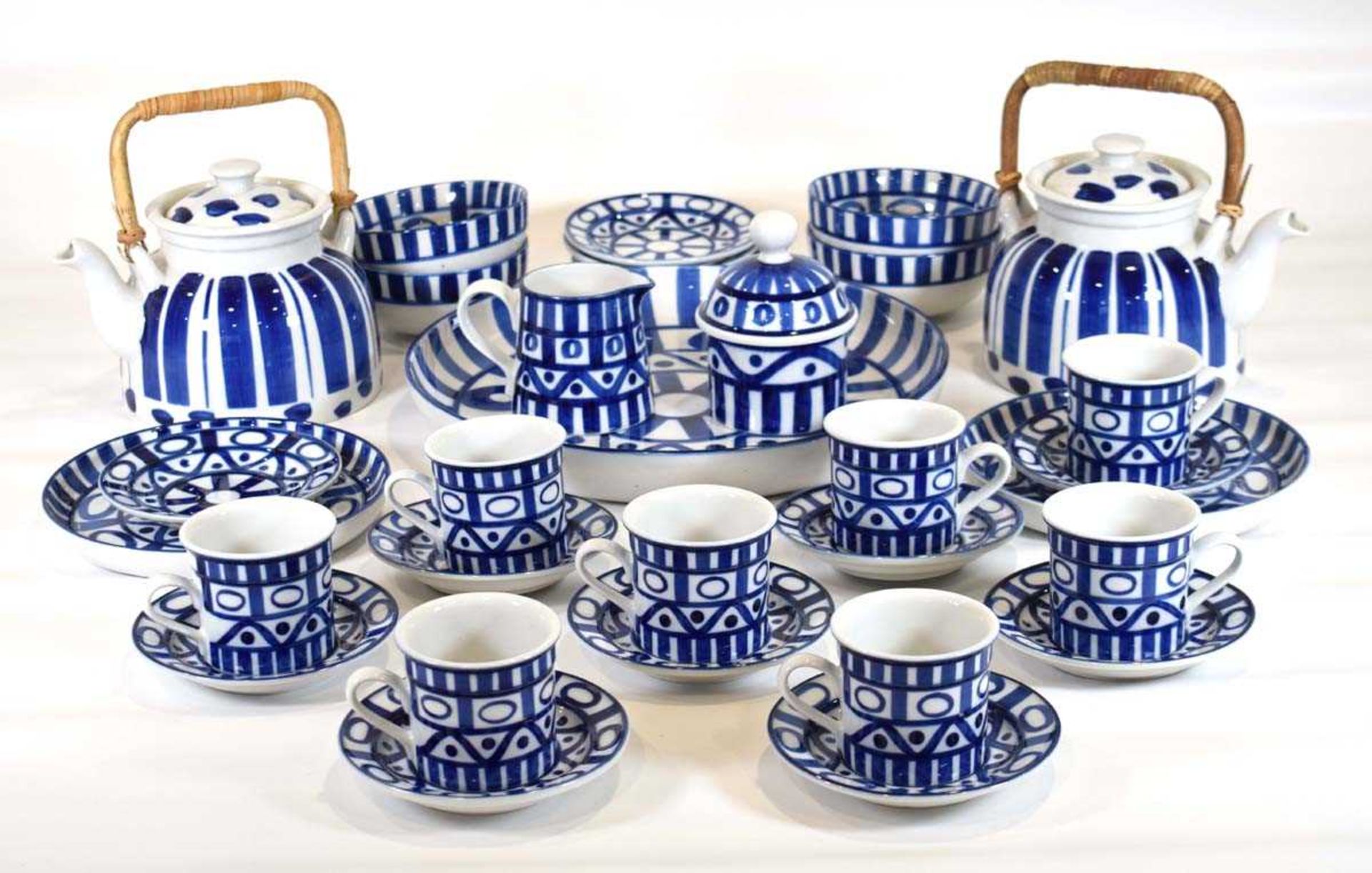 A Dansk (International) Designs part tea service decorated in the 'Arabesque' pattern including - Image 2 of 4