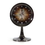 A Model 51111 Rhythm Alarm clock in an atomic style case, h. 18 cm