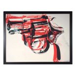 After Andy Warhol (1928-1987),'Gun, 1981-82',contemporary digital print,image 59 x 80 cm