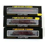 Three Graham Farish N gauge diesel loco's:371-250 class 50 50017 LMS maroon with gold bands,371-