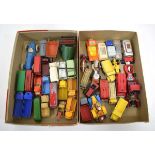 A group of various scale diecast including Dinky, Matchbox, Britains etc. including wagons, buses,