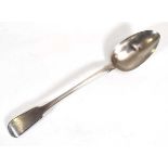 A George IV silver fiddle pattern basting spoon, maker IB, London 1826, l. 29.5 cm, 3.2 ozsDents,