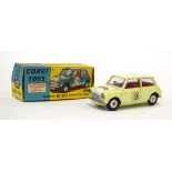 A Corgi Toys 227 Morris Mini-Cooper competition model, boxed