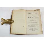 Adam Dickson : A Treatise of Agriculture, 1765. 8vo. Contemporary full calf, gilt. Title page,