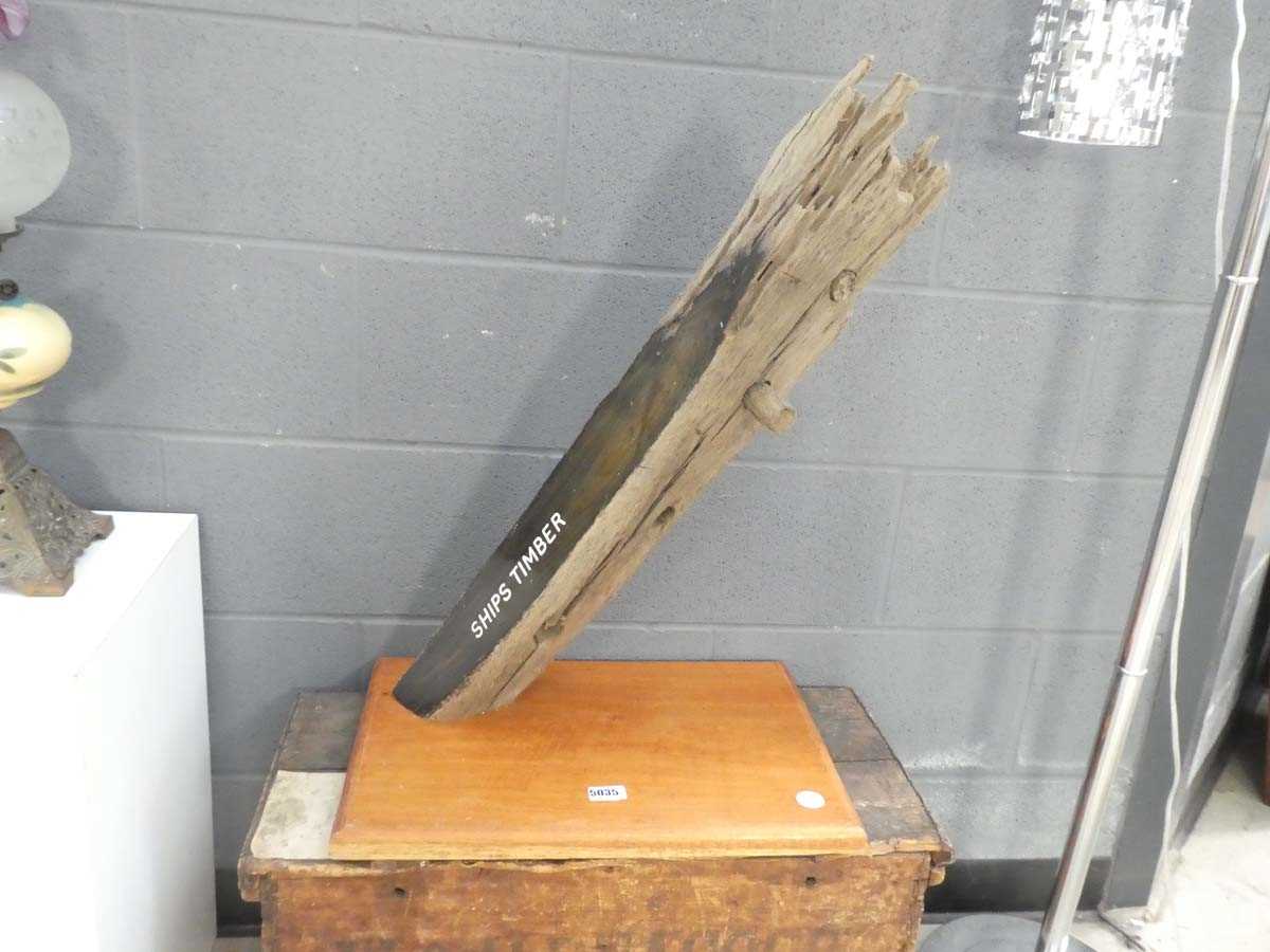 Jack Guthrie, 'Ships Timber', a sculpture on plinth, maker's badge to the base, dated 2004, h. 76 cm