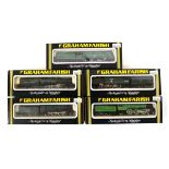 Five Graham Farish N gauge steam loco's and tenders:1525 Battle of Britain Class Hurricane 34065