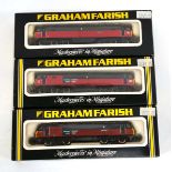 Three Graham Farish N gauge diesel and electric loco's:8825 class 90 electric rail express Penny