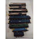 Two OO gauge Intercity loco's and coaches, together with five further diesel loco's (9) (af)