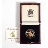 A Royal Mint proof sovereign dated 1997, cased and with certificateThere appears to be a smalls