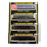 Four Graham Farish N gauge diesel loco's:8022 special edition class 47 diesel Lady Godiva Waterman