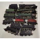 Six OO gauge loco's and tenders, various liveries (6) (af)Playworn, poor