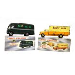 Two Dinky Supertoys models:930 Bedford pallet jekta van and967 BBC TV mobile control room, both